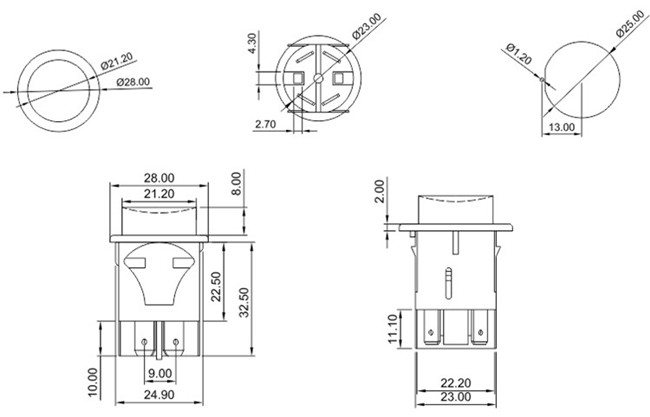 带灯按键开关